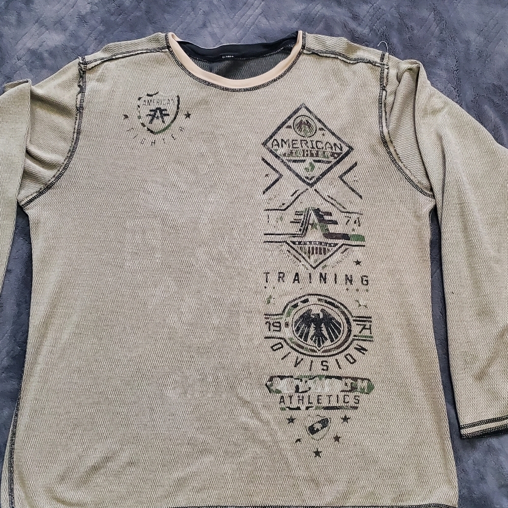 Mens 2xl 2 in 1 long sleeve shirt